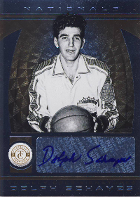 2013-14 Totally Certified Autographs Gold #117 Dolph Schayes 3/3