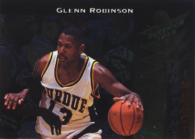 1995 Superior Pix Instant Impact #2P Blank Back Promo Glenn Robinson