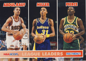 1994-95 Hoops #255 LL Mahmoud Abdul-Rauf / Reggie Miller / Ricky Pierce