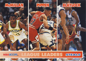 1994-95 Hoops #258 LL Nate McMillan / Scottie Pippen / Mookie Blaylock