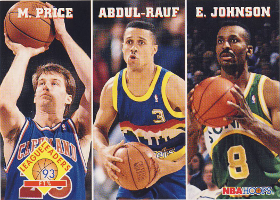 1993-94 Hoops #287 LL Mark Price / Mahmoud Abdul-Rauf / Eddie Johnson