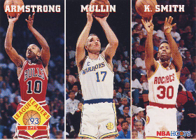 1993-94 Hoops #288 LL B.J. Armstrong / Chris Mullin / Kenny Smith
