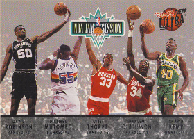 1992-93 Ultra #NNO Jam Session 01-10 Robinson / Mutombo / Thorpe / Olajuwon / Kemp / Barkley /  Ellison / Morris / Daugherty / Coleman
