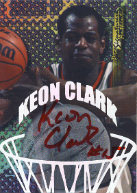 1998 Collector's Edge Impulse Pro Signatures #9 Keon Clark RED /10
