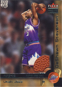 2000-01 Fleer Premium Rookie Game Balls #220 DeShawn Stevenson RC 174/250