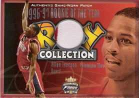 2001-02 Fleer Focus ROY Collection Jerseys Patches #2 Allen Iverson 86/99