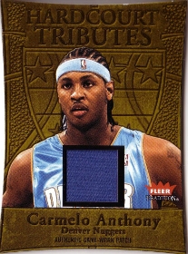 2004-05 Fleer Tradition Hardcourt Tributes Patches #6 Carmelo Anthony 30/50