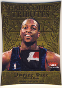 2004-05 Fleer Tradition Hardcourt Tributes Patches #3 Dwyane Wade 48/50 /jingly-12
