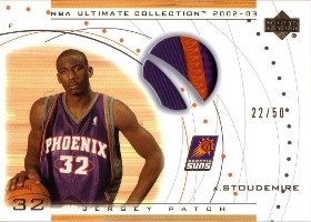 2002-03 Ultimate Collection Jerseys Patches #ASP Amare Stoudemire RC 22/50