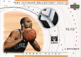 2002-03 Ultimate Collection Jerseys Patches #BZP Carlos Boozer RC 46/50
