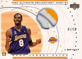 2002-03 Ultimate Collection Jerseys Patches #KBP Kobe Bryant 31/50