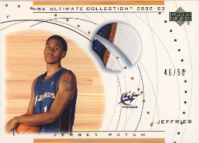 2002-03 Ultimate Collection Jerseys Patches #JJP Jared Jeffries RC 46/50