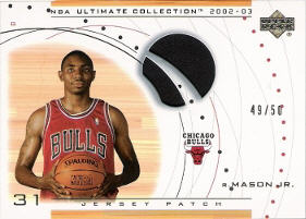 2002-03 Ultimate Collection Jerseys Patches #RMP Roger Mason RC 49/50