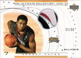2002-03 Ultimate Collection Jerseys Patches #JSP John Salmons RC 23/50