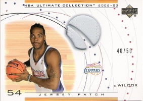 2002-03 Ultimate Collection Jerseys Patches #CWP Chris Wilcox RC 40/50