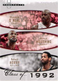 2007-08 Fleer Hot Prospects Class of #1992 Shaquille O'Neal / Alonzo Mourning / Robert Horry 0259/1992