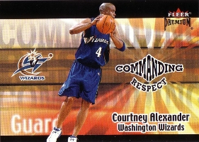2001-02 Fleer Premium Commanding Respect #10 Courtney Alexander