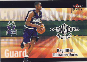 2001-02 Fleer Premium Commanding Respect #9 Ray Allen