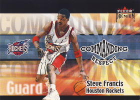 2001-02 Fleer Premium Commanding Respect #25 Steve Francis