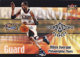 2001-02 Fleer Premium Commanding Respect #18 Allen Iverson