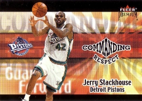 2001-02 Fleer Premium Commanding Respect #17 Jerry Stackhouse