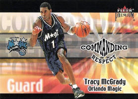 2001-02 Fleer Premium Commanding Respect #14 Tracy McGrady