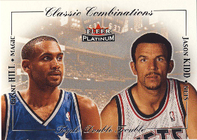 2001-02 Fleer Platinum Classic Combinations #3 Jason Kidd / Grant Hill 0778/1000