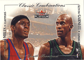 2001-02 Fleer Platinum Classic Combinations #10 Kevin Garnett / Darius Miles 051/500