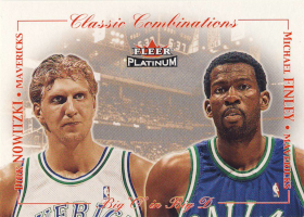 2001-02 Fleer Platinum Classic Combinations Retail #11 Dirk Nowitzki / Michael Finley
