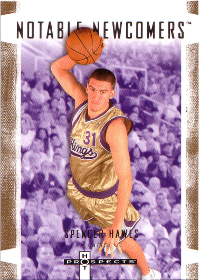 2007-08 Fleer Hot Prospects Notable Newcomers #09 Spencer Hawes RC