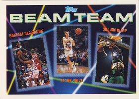 1992-93 Topps Beam Team #5 Hakeem Olajuwon / Mark Price / Shawn Kemp