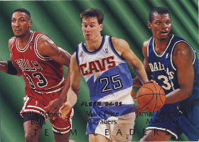 1994-95 Fleer Team Leaders #2 Scottie Pippen / Mark Price / Jamal Mashburn