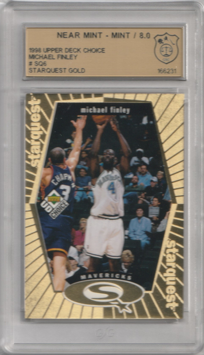 1998-99 UD Choice StarQuest Gold #SQ6 Michael Finley 061/100
