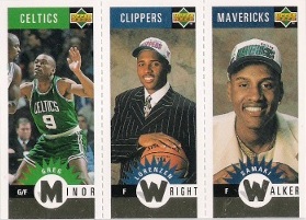 1996-97 Collector's Choice Mini-Cards Gold #M109 Walker / Wright / Minor
