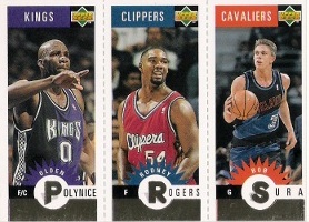 1996-97 Collector's Choice Mini-Cards Gold #M112B Sura / Rogers / Polynice