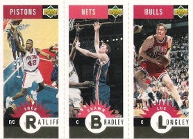 1996-97 Collector's Choice Mini-Cards Gold #M013 Ratliff / Bradley / Longley