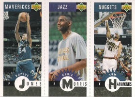 1996-97 Collector's Choice Mini-Cards Gold #M023 Jones / Morris / Hammonds