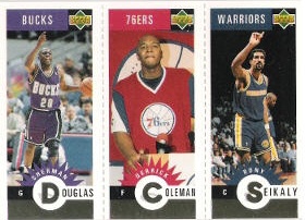 1996-97 Collector's Choice Mini-Cards Gold #M028 Douglas / Coleman / Seikaly