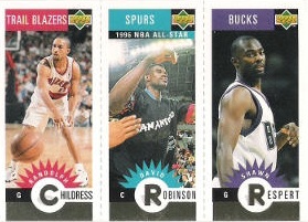 1996-97 Collector's Choice Mini-Cards Gold #M046 Childress / Robinson / Respert