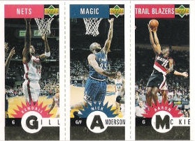 1996-97 Collector's Choice Mini-Cards Gold #M067 Gill / Anderson / McKie