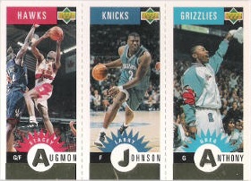 1996-97 Collector's Choice Mini-Cards Gold #M085 Augmon / Johnson / Anthony
