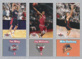 2002-03 Fleer Tradition Crystal #271 Yao Ming RC / Jay Williams RC / Mike Dunleavy RC 008/199