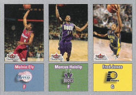 2002-03 Fleer Tradition Crystal #287 Melvin Ely RC / Marcus Haislip RC / Fred Jones RC 040/199