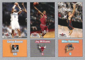 2002-03 Fleer Tradition Crystal #300 Carlos Boozer RC / Jay Williams RC / Mike Dunleavy RC 015/199