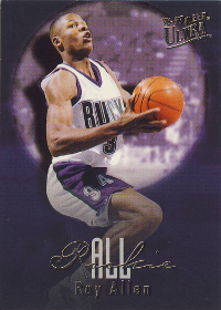 1996-97 Ultra All-Rookies #02 Ray Allen