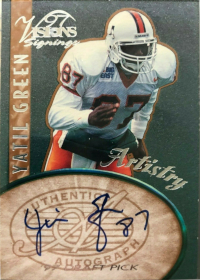 1997 Visions Signings Artistry #A17 Autographs Yatil Green