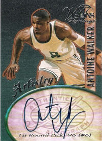 1997 Visions Signings Artistry #A07 Autographs Antoine Walker