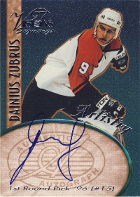 1997 Visions Signings Artistry #A20 Autographs Dainius Zubrus