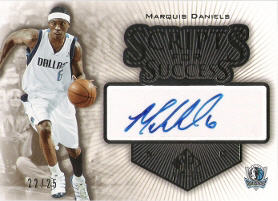2005-06 SP Signature Edition Scripts for Success Gold #MD Marquis Daniels 22/25