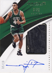 2017-18 Immaculate Collection Sneaker Swatches Signatures Jumbo #22 Rick Fox 05/10